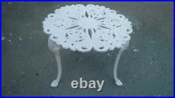 Cast Iron Victorian Grapes Style Lacy Outdoor Garden Table Decorations Old