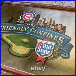 Chicago Cubs Old Style Beer The Friendly Confines VINTAGE Mirror New Chicago Cubs Old Style Beer The Friendly Confines VINTAGE Mirror New