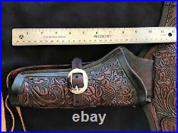 Classic Old West Styles Double Revolver Leather Holster & Bullet Belt vintage