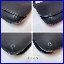 Coach 9135 Vintage Black Leather Shoulder Bag USA Made Classic Old Style