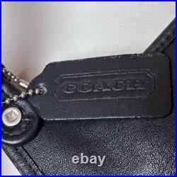 Coach 9135 Vintage Black Leather Shoulder Bag USA Made Classic Old Style