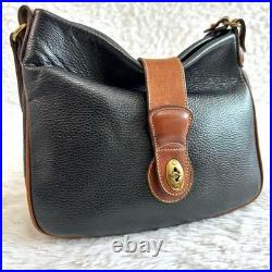 Coach Authentic Vintage Leather Shoulder Bag Turnlock Old Style Classic