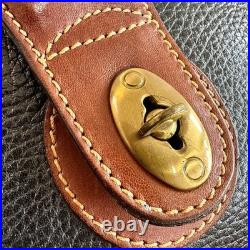 Coach Authentic Vintage Leather Shoulder Bag Turnlock Old Style Classic