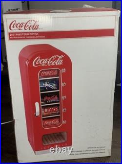 Coca Cola Vending Fridge 10 Can Machine Mini Soda Refrigerator Retro Coke NEW