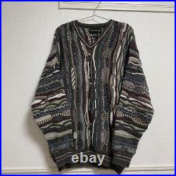 Croft Barrow 3D Pattern Knit Vintage Old Clothes Coogi Style