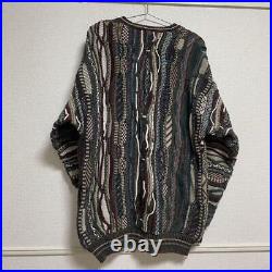 Croft Barrow 3D Pattern Knit Vintage Old Clothes Coogi Style