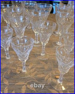 Crystal Glasses Set Of 24. Vintage Old Fashion Style