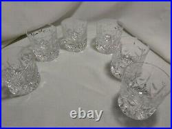 Crystal Old Fashioned Glass Fan Vertical Cuts