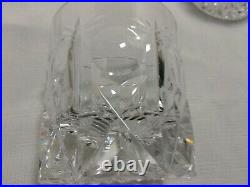 Crystal Old Fashioned Glass Fan Vertical Cuts