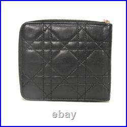 Dior Cannage Zip Wallet wallet Old-style Zip Around Vintage Old CD logo ch