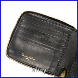 Dior Cannage Zip Wallet wallet Old-style Zip Around Vintage Old CD logo ch