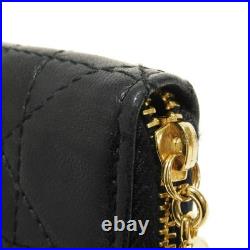 Dior Cannage Zip Wallet wallet Old-style Zip Around Vintage Old CD logo ch
