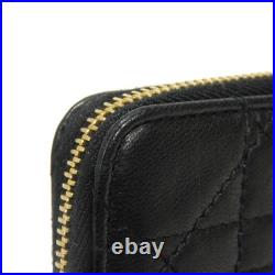 Dior Cannage Zip Wallet wallet Old-style Zip Around Vintage Old CD logo ch