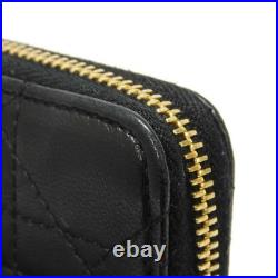 Dior Cannage Zip Wallet wallet Old-style Zip Around Vintage Old CD logo ch