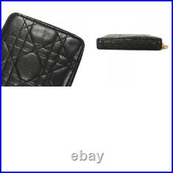 Dior Cannage Zip Wallet wallet Old-style Zip Around Vintage Old CD logo ch