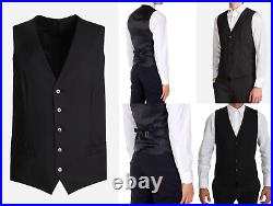 Dolce Gabbana Waistcoat Formal Dress Suit Vest Gilet Dress Wool Vest Jacket