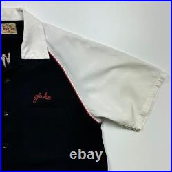 Embroideryeyes Bowling Shirt M Old Clothes Aloha Oriental Sukajan Vintage