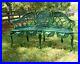 English-Garden-Bench-Victorian-Old-Style-Cane-Seat-Metal-Green-Paint-01-nw