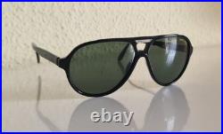 Enrico Cecchi Vintage 80s Black Sunglasses Retro Old Money Style Made in France
