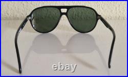 Enrico Cecchi Vintage 80s Black Sunglasses Retro Old Money Style Made in France