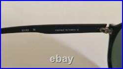 Enrico Cecchi Vintage 80s Black Sunglasses Retro Old Money Style Made in France