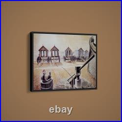 Eric Ravilious Bathing Machines Art Print on Paper or Canvas