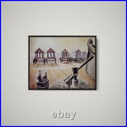 Eric Ravilious Bathing Machines Art Print on Paper or Canvas