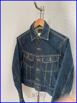 Evisu Old Selvedge Denim Jacket Rare Cowboy Style Blue