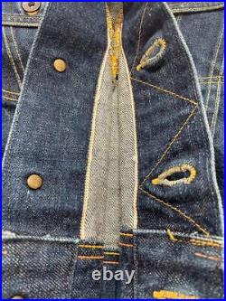 Evisu Old Selvedge Denim Jacket Rare Cowboy Style Blue