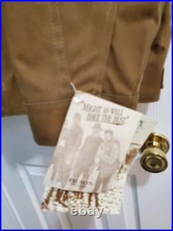 FILSON Tin Cloth Jacket Style 623N Waxed Size L Brown Vintage NEW OLD STOCK