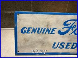 FORD PARTS SIGN GARAGE VINTAGE OLD STYLE WOOD ADVERTISING RUST REBEL ART 12x36