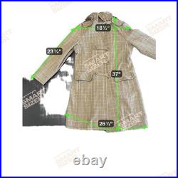 Faconnable Stylish Plaid European Style Coat Vintage Old Money Academia