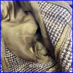 Faconnable Stylish Plaid European Style Coat Vintage Old Money Academia