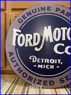 Ford Motor Co. Sign Metal Vintage Style Wall Decor Parts Oil Gas Mustang Truck