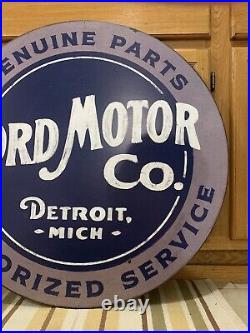 Ford Motor Co. Sign Metal Vintage Style Wall Decor Parts Oil Gas Mustang Truck