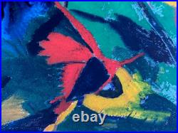 Freelander Signed Original Abstract Painting Kandinsky Style German Vintage Old