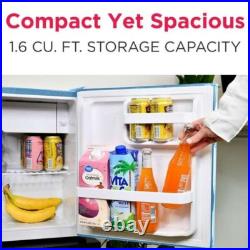 Frigidaire, 1.6 Cu. Ft. Retro Compact Refrigerator, Built-In Side Bottle Opener