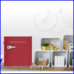 Frigidaire 1.6 Cu Ft Retro Mini Fridge with Side Bottle Opener, Red