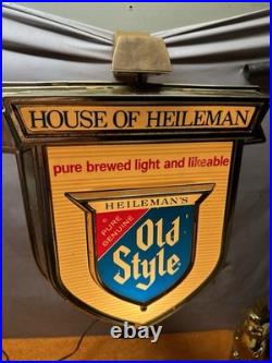 G. Vintage Old Style Beer Wall-Mounted Rotating Spinning Light. Work See Video