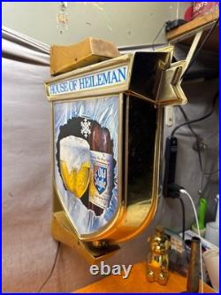 G. Vintage Old Style Beer Wall-Mounted Rotating Spinning Light. Work See Video