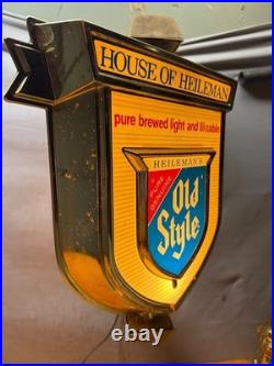 G. Vintage Old Style Beer Wall-Mounted Rotating Spinning Light. Work See Video