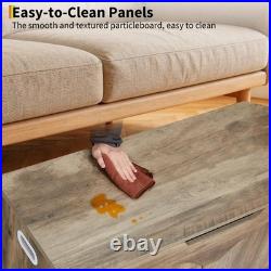 Garvee Storage Bench39.3 Retro Wooden Storage Chest U-Shaped Cut-Out Pull