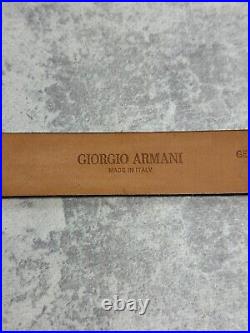 Giorgio Armani 90's Vintage Crocodile Leather Luxury Old Money Belt Size 48