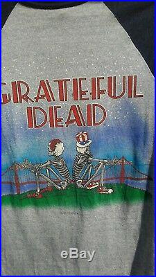 Grateful Dead radio city official Vintage T shirt 1982 jersey style old real