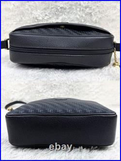 Gucci 007 115 0162 Old Style Logo Hardware Shoulder Bag Black Vintage