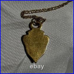 Gucci Gold Charm Necklace Pendant Vintage Old Style, Plated Chain