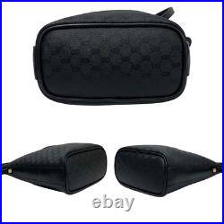 Gucci Micro GG Leather Shoulder Bag Black 007 89 1095 Vintage Old Style Gucci Micro GG Leather Shoulder Bag Black 007 89 1095 Vintage Old Style