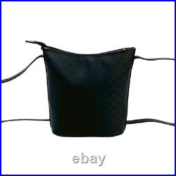 Gucci Micro GG Leather Shoulder Bag Black 007 89 1095 Vintage Old Style Gucci Micro GG Leather Shoulder Bag Black 007 89 1095 Vintage Old Style