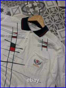 Gucci Polo T-Shirt Old Money Style Vintage 80` Rare Vintage Gucci Polo T-Shirt Old Money Style Vintage 80` Rare Vintage