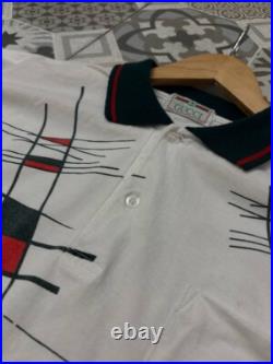 Gucci Polo T-Shirt Old Money Style Vintage 80` Rare Vintage Gucci Polo T-Shirt Old Money Style Vintage 80` Rare Vintage